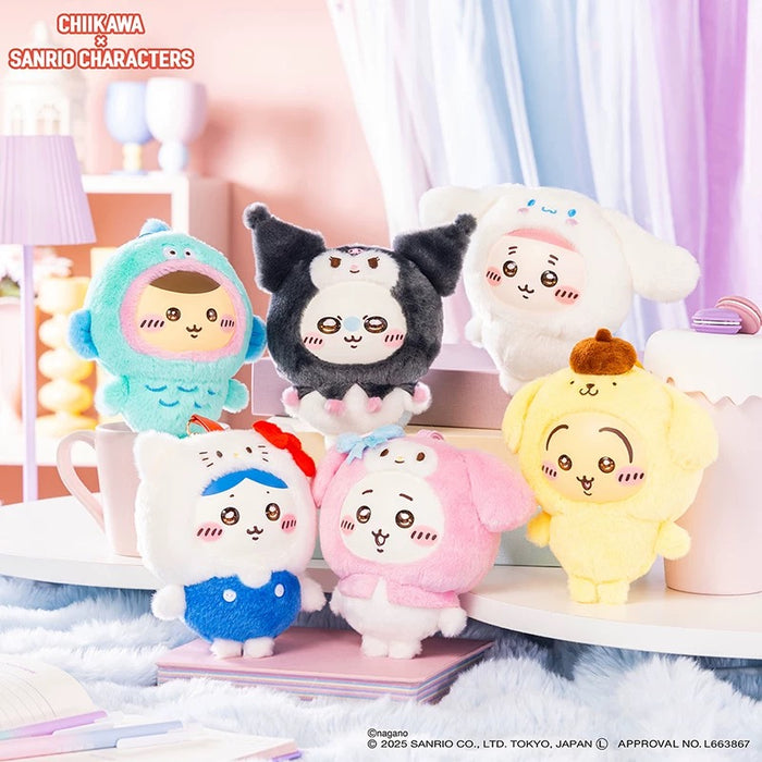 MINISO - Chiikawa x Sanrio Characters Vinyl Plush Pendant x Hangyodon+ Kuri-Manju