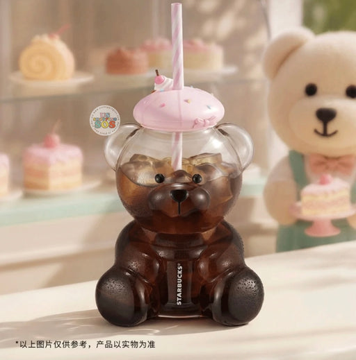 Starbucks China - 2026 Summer Dessert Party Straw Hat Bearista Glass 660ml