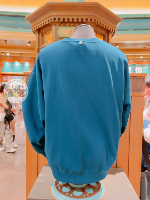 SHDL - Goofy, Mickey Mouse, Donald Duck & Pluto Holding "Shanghai" Wordings Pullover Sweatshirt for Adults