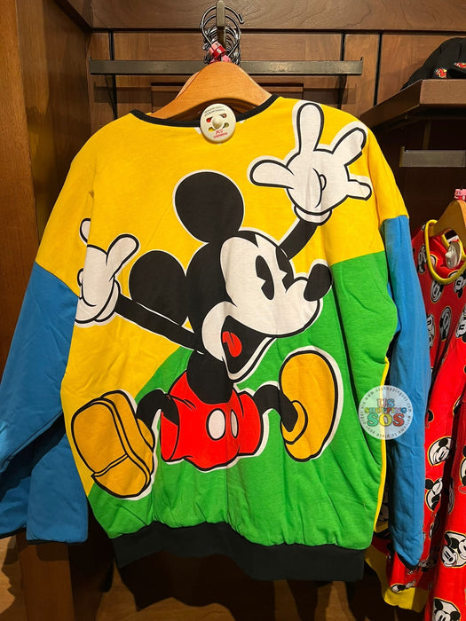 DLR/WDW - Mickey Mouse Colorblock/All-Over-Print Reversible Pullover (Adult)