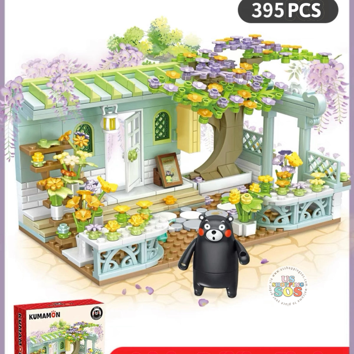 Inbrixx Building Blocks - Kumamon Flower Shop 395PCS — USShoppingSOS
