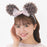 TDR - Minnie Mouse Ruffle ‘Black & Brown’ Ears Headband (Release Date: Apr 17, 2025)