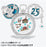 TDR - Tokyo DisneySea 25th Anniversary "Jubilee Rocket" Collection x Set of 4 Sparkling Peace