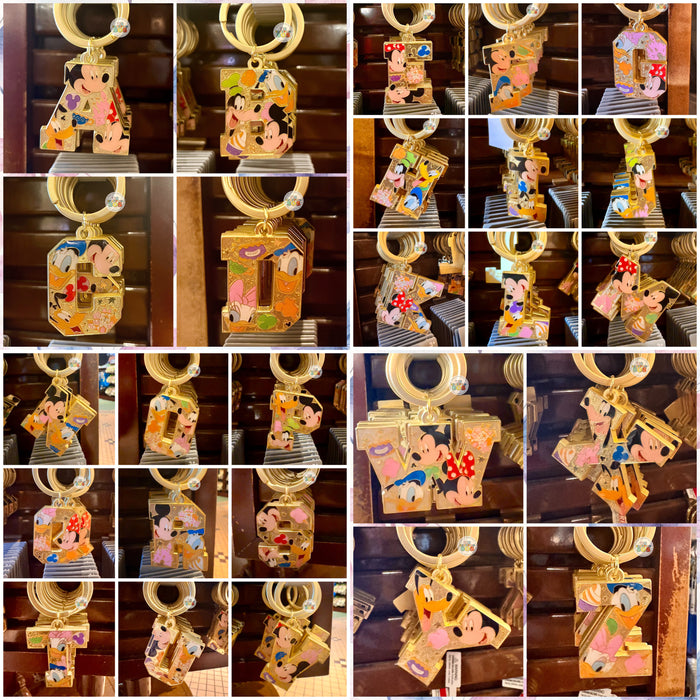 DLR/WDW - Mickey & Friends Alphabet Keychain