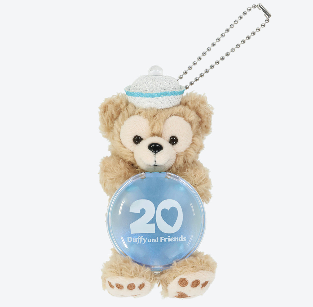 TDR - Duffy & Friends 20th Anniversary: Colorful Happiness x Duffy "Sitting" Plush Keychain (Release Date: Apr 8, 2025)