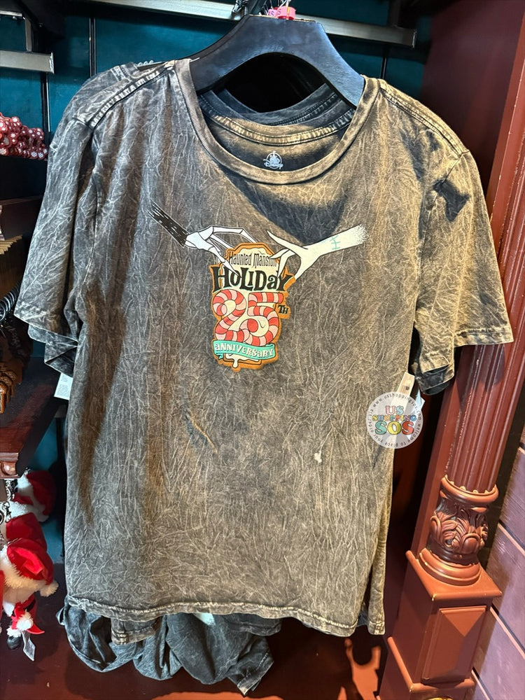 DLR/WDW - Haunted Mansion Holiday 25th Anniversary 2026 - Gingerbread Park Logo Tee (Adults)