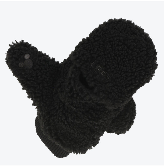 TDR - Fluffy Fluffy Cute Gentle Colors x Mickey Mouse Gloves for Adults (Color: Black)