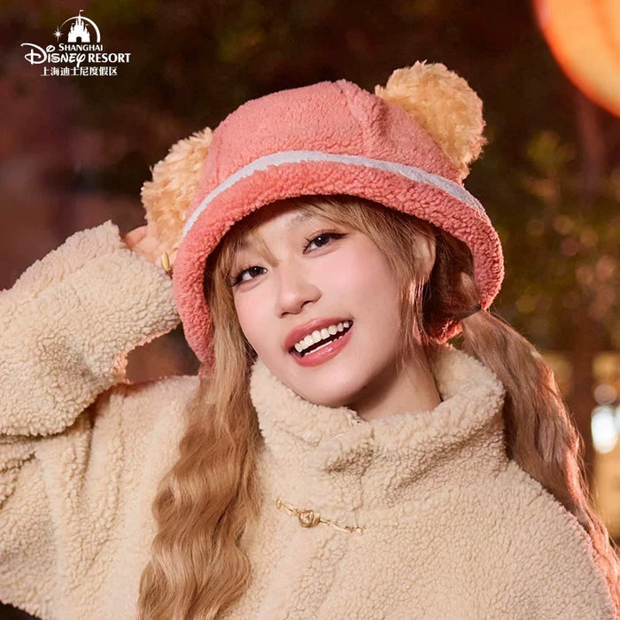 SHDL - 2026 Lunar New Year Duffy & Friends Collection x Fluffy Duffy Fleece Bucket Hat with Ears for Adults