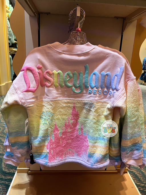 DLR - Spirit Jersey “Disneyland” Castle Pastel Sherpa Pink Jersey Mix Pullover (Youth)