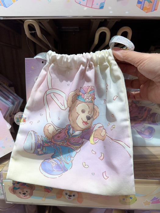 HKDL - 20th Anniversary Grand Celebration - Duffy & Friends Duffy & Gelatoni Drawstring Bag