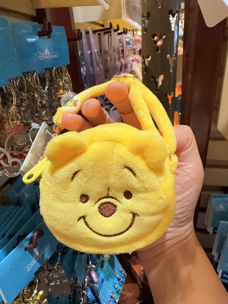 HKDL - Winnie the Pooh ‘Big Face’ Pouch with Strap