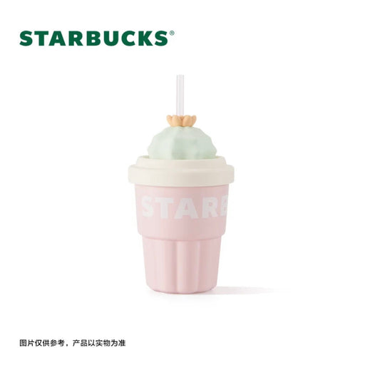 Starbucks China - Colorful Succulent Garden 2024 - 9O. Pink Ceramic Cold Cup 415ml