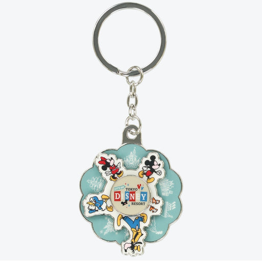 TDR - 2026 Mickey & Friends "Let's Go! Tokyo Disney Resort" Spinning Keychain (Release Date: Oct 8, 2026)