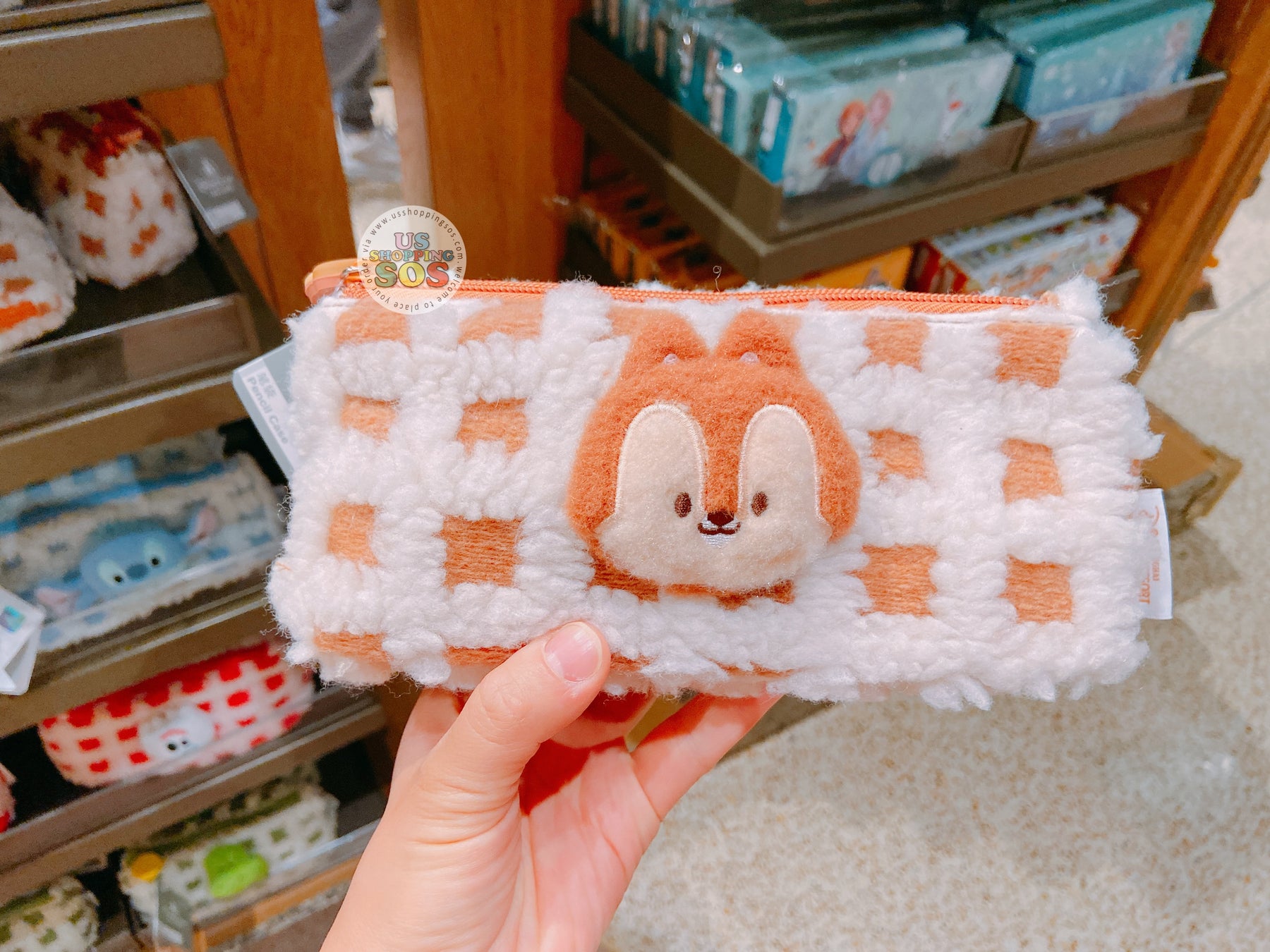 SHDL - Fluffy Waffle Pattern Multi- Function Pouch x Chip