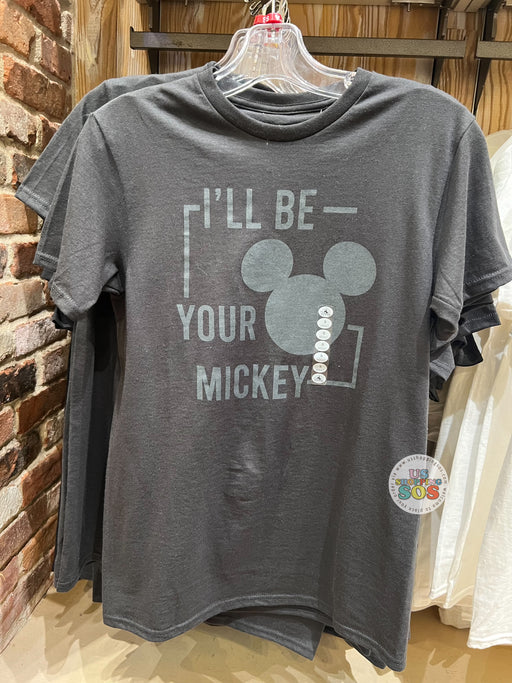 DLR - I’ll Be Your Mickey Black Graphic Tee (Adult)