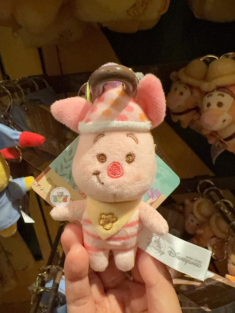 HKDL - 2026 Winnie the Pooh and Family Honey-Filled Adventure Collection x Piglet Mini Plush Bag Charm/Plush Keychain