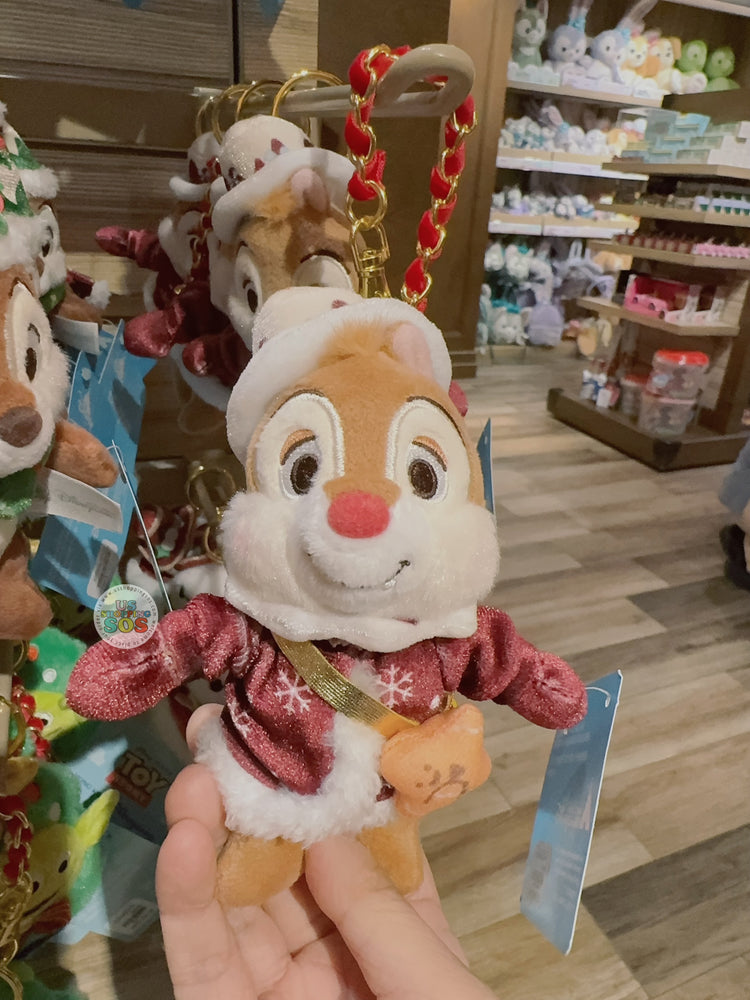 HKDL - 2025 Christmas Mickey & Friends x Dale Plush Keychain