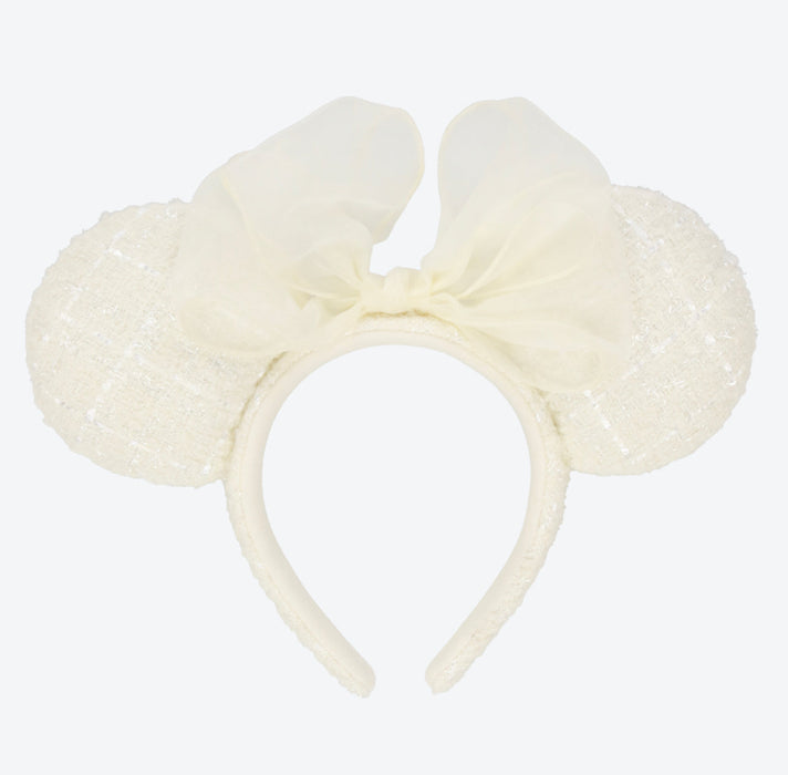 TDR - Minnie Spring Like Tweed & Chiffon Ribbon Ear Headband