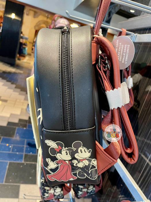 WDW - Hollywood Tower Hotel - Loungefly Stitch, Mickey & Friends Service Elevator Glow-In-Dark Backpack