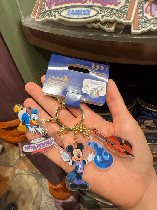 HKDL -  Mickey’s PhilharMagic Mickey Mouse & Donald Duck Sorcerer Keychain