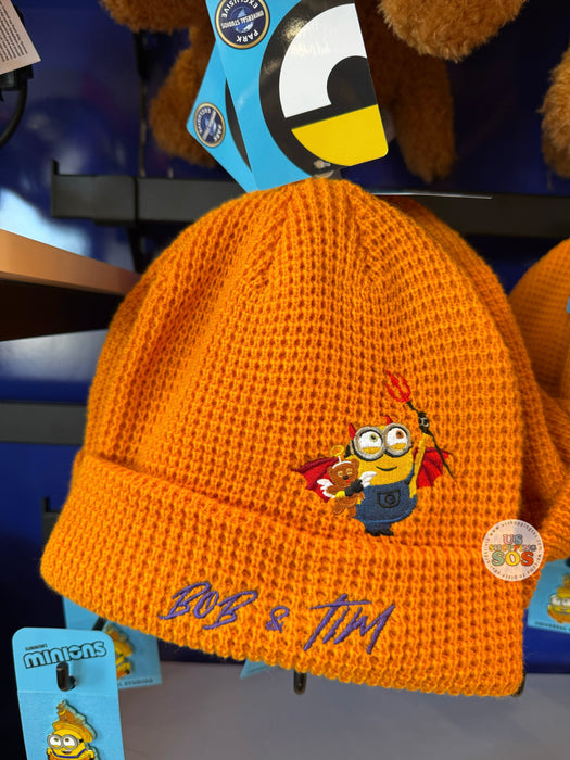 Universal Studios - Trick or Treat Minions 2025 - Boo & Tim Vampire Orange Beanie