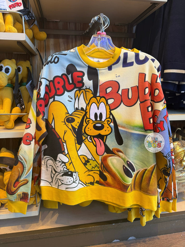 DLR/WDW - Pluto 95 Years - Comic Style Pullover — USShoppingSOS
