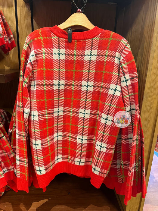 DLR/WDW - Christmas 2025 - Santa Mickey Plaid Knitted Sweater (Adult)