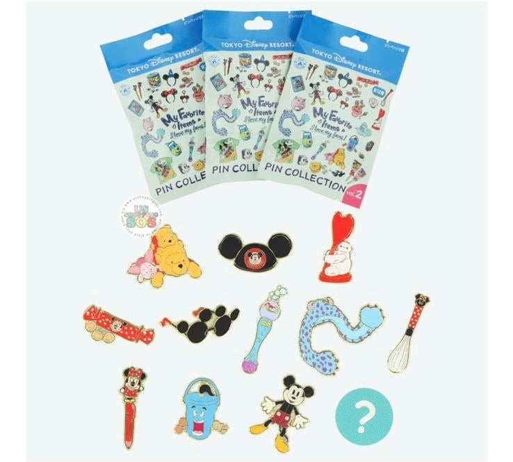 TDR - Tokyo Disney Resort "My Favorite Items!" Mystery Pins Bag (Release Date: Jun 5, 2025)