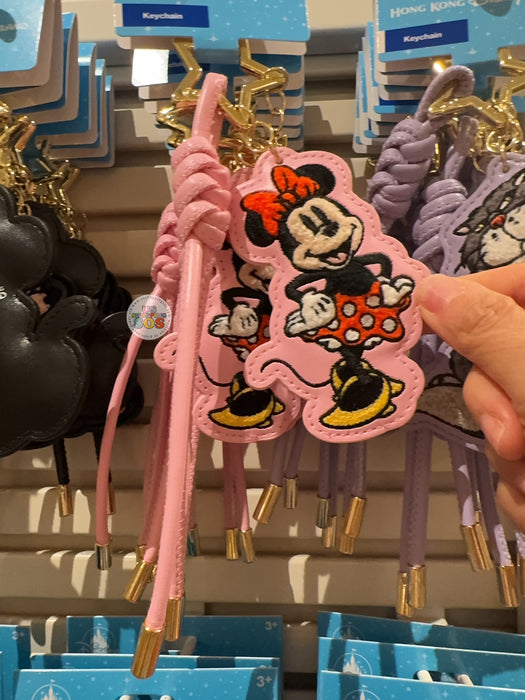 HKDL - 2026 Minnie Mouse Embroidered Leather Strap & Keychain