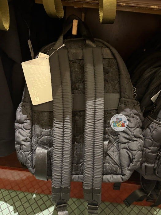 DLR/WDW - Mickey Mouse Quilted Icon Headband Friendly Black Mini Backpack