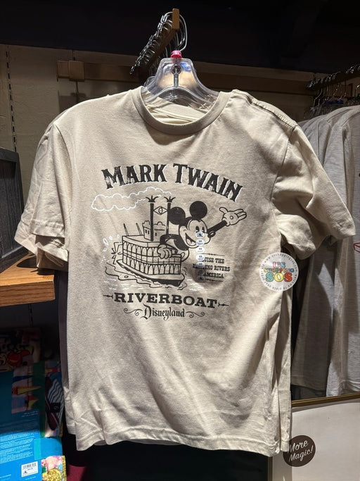 DLR/WDW - Disneyland Attraction Mark Twain Riverboat Oatmilk Graphic Tee (Adult)