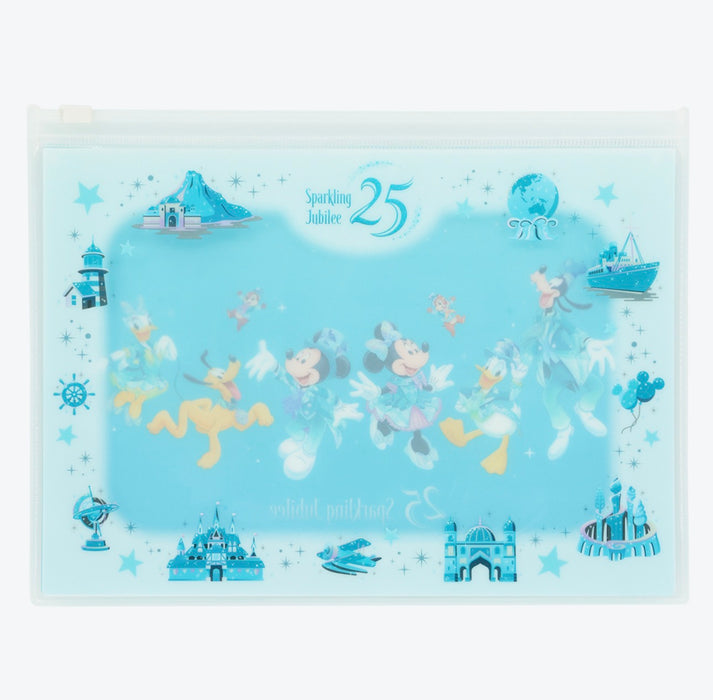 TDR - Tokyo DisneySea 25th Anniversary "Sparkling Jubilee" x Mickey & Friends Three Memo Pads with a Slide-zip Case (Release Date: Apr 8, 2026)