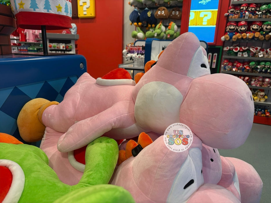 Universal Studios - Super Nintendo World - Yoshi Sleeping Plush Toy (Pink) (Size Jumbo)