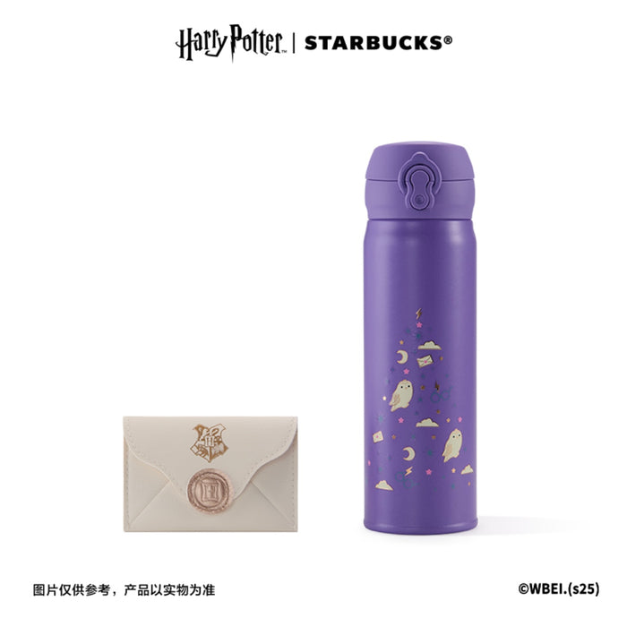 Starbucks China - Harry Potter x Starbucks - Thermos Hedwig Stainless Steel Handy Bottle 500ml with Card Holder