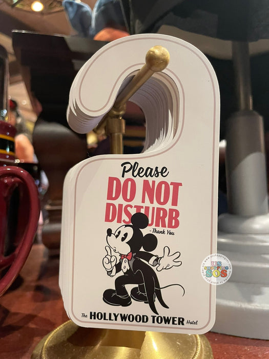 WDW - Hollywood Tower Hotel - Mickey Please Do Not Disturb Sign