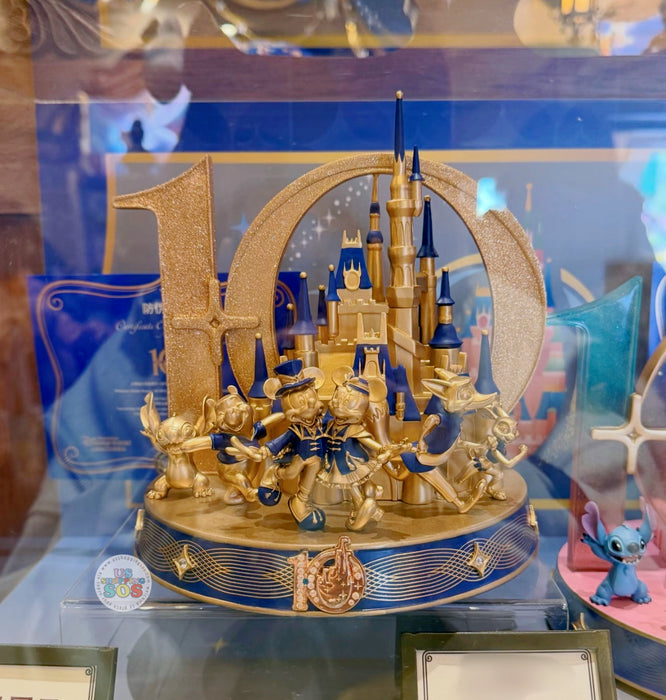 SHDL - 2026 Disney Characters 10th Birthday Celebration Collection x Statue Figure (Gold & Navy)