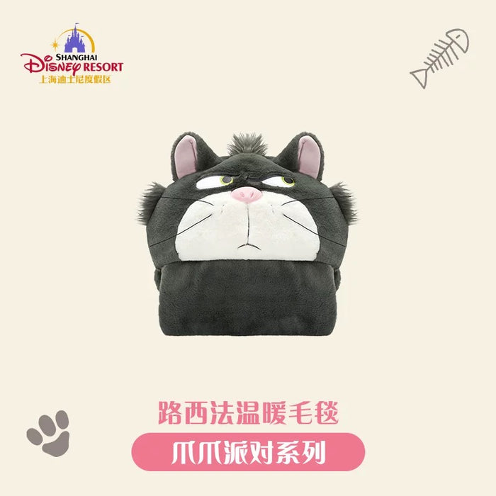 SHDL - Disney Cats "Paw Paw" Party x Lucifer Multi-Functions Blanket