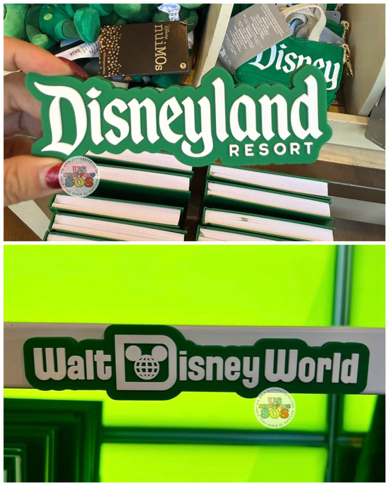 DLR/WDW - Logo Mania 2026 The Tik Tik Tik Room - Emerald Green Park Logo Magnet