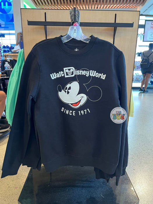 DLR/WDW - Mickey Big Face Black Pullover (Adult)
