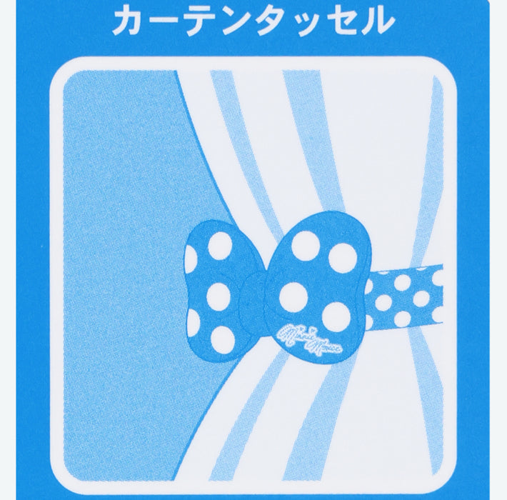 TDR - Minnie Mouse Rolka Dot Ribbon Design x Fluffy Tassels Set of 2