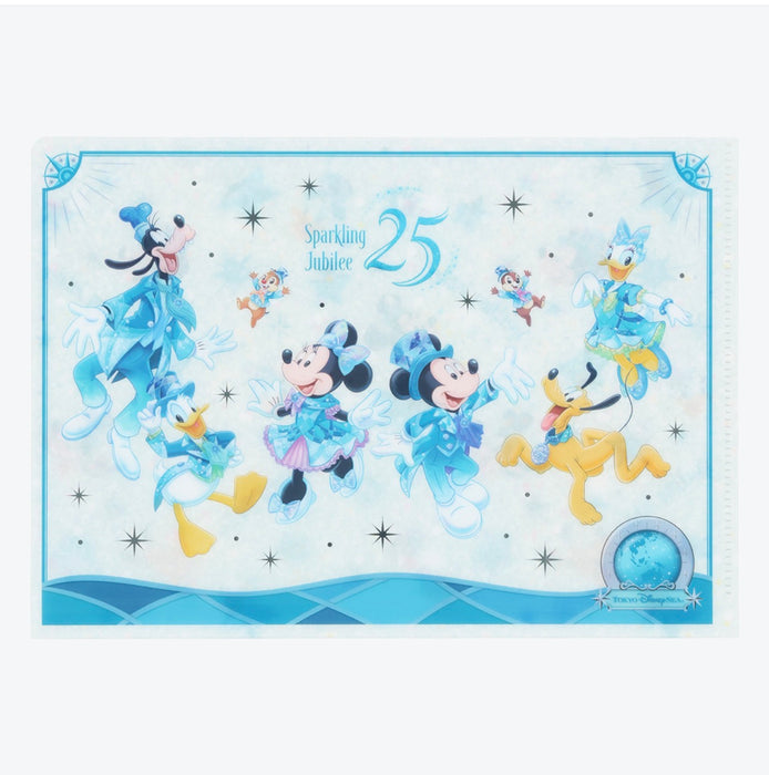 TDR - Tokyo DisneySea 25th Anniversary "Sparkling Jubilee" x Mickey & Friends Clear Holder Set of 3 (Release Date: Apr 8, 2026)