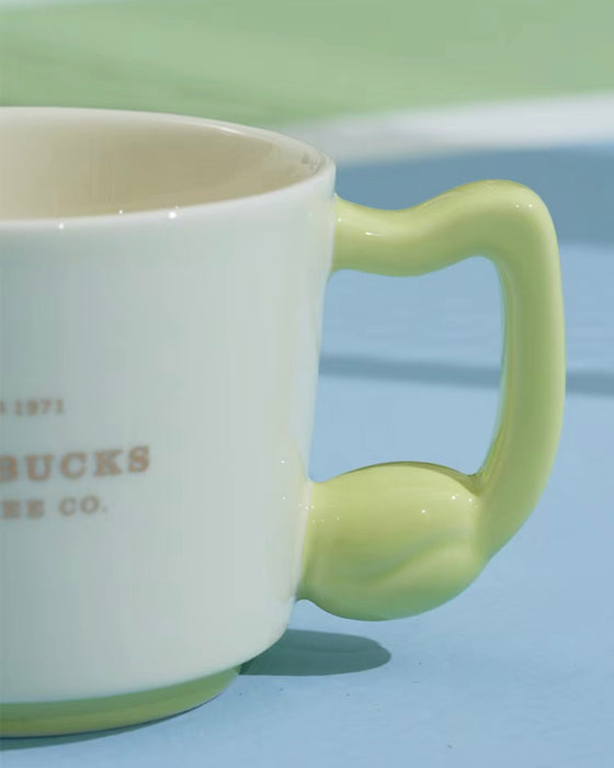 Starbucks China - Summer Fresh Green 2023 - 1. Music Note Ceramic Mug 290ml
