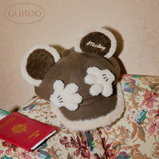 China Exclusive - Mickey Mouse & Gloves Fluffy Hat/Cap