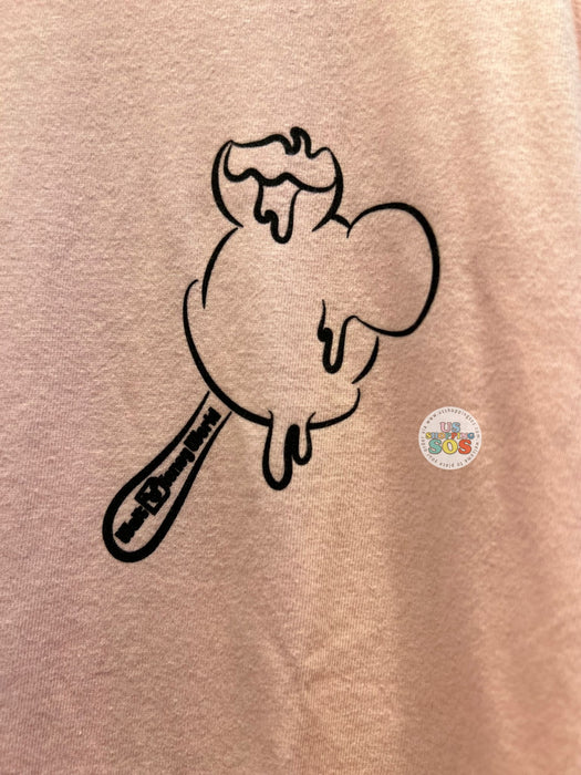 DLR/WDW - Mickey Ice Cream Bar Park Logo Baby Pink Graphic T-Shirt (Adult)