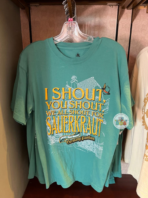 WDW - EPCOT World Showcase - Germany Sauerkraut Cheer Forest Green Graphic Tee (Adult)
