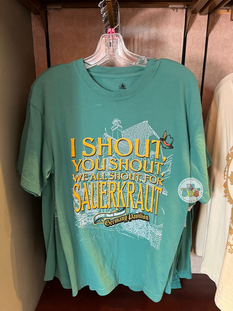 WDW - EPCOT World Showcase - Germany Sauerkraut Cheer Forest Green Graphic Tee (Adult)