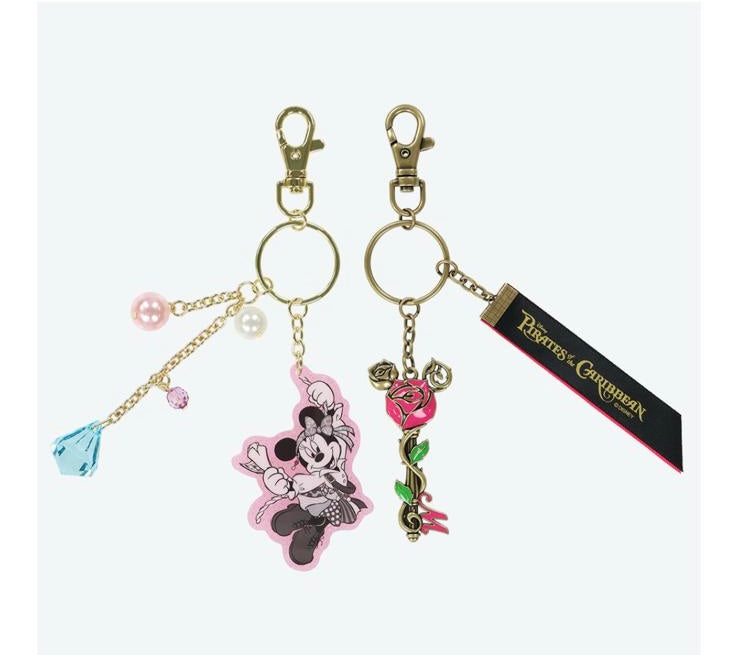 TDR - Mickey & Friends Disney Pirates of the Caribbean 2025 Collection x Minnie Mouse Keychains Set (Release Date: May 29, 2025)