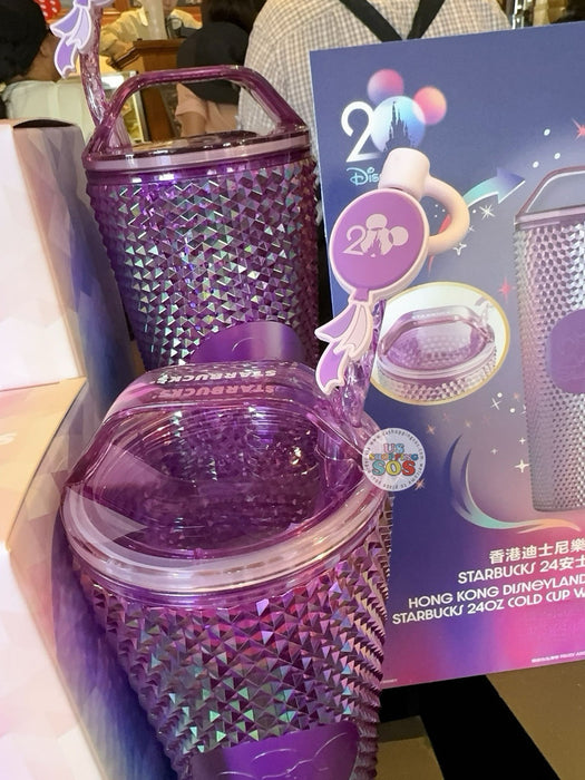HKDL - 20th Anniversary Grand Celebration - Starbucks 24oz Cold Cup with Straw Accessories