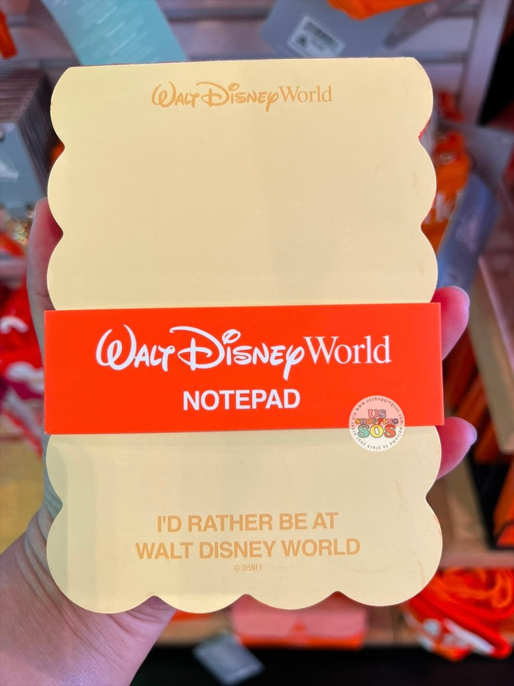 DLR/WDW - Logo Mania 2026 Park Hopper - Bright Orange Park Logo Notepad