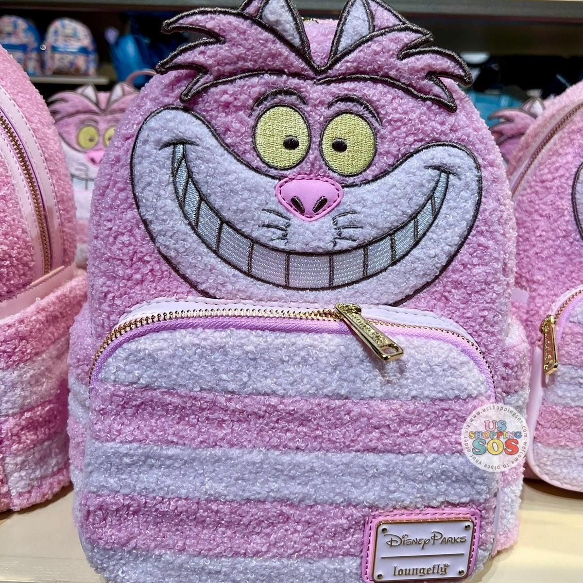 ジャスミン様　シュクリエバッグ①40cm zipper DLR/WDW - Alice in Wonderland - Loungefly Cheshire Cat Pastel